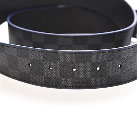 graphite lv belt|LV Initiales 40mm Reversible Belt Damier Graphite Canvas .